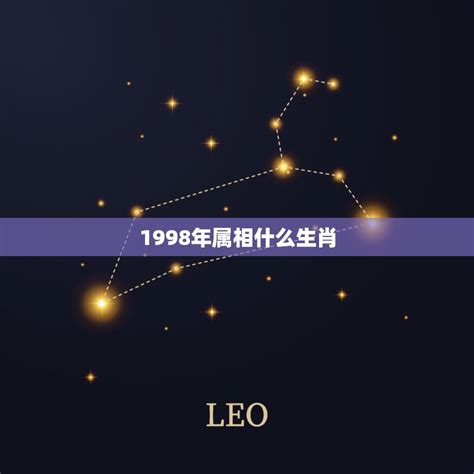 1998 生肖|1998年属什么的生肖